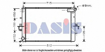 AKS DASIS 370029n -  Радиатор, охлаждение двигателя